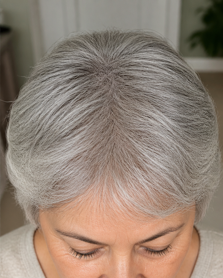 Hair after using AUVRENE