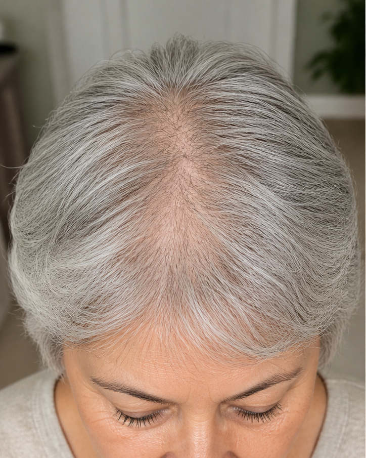 Hair before using AUVRENE