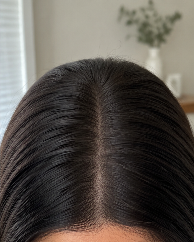 Hair after using AUVRENE