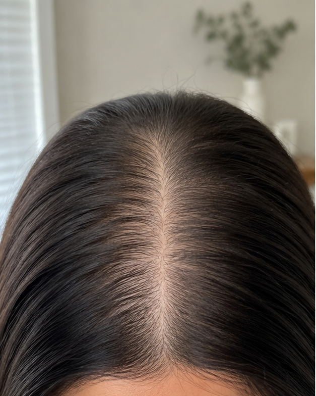 Hair before using AUVRENE